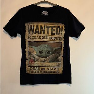 Star Wars Black Vintage Baby Yoda Tee